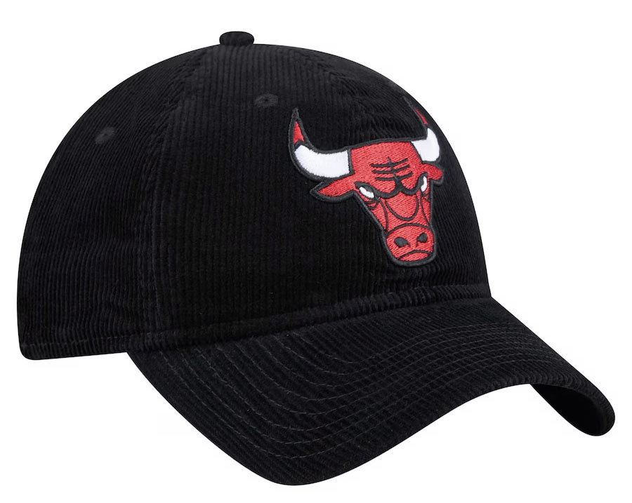 New Era Chicago Bulls Corded 9Twenty Black Hat 2