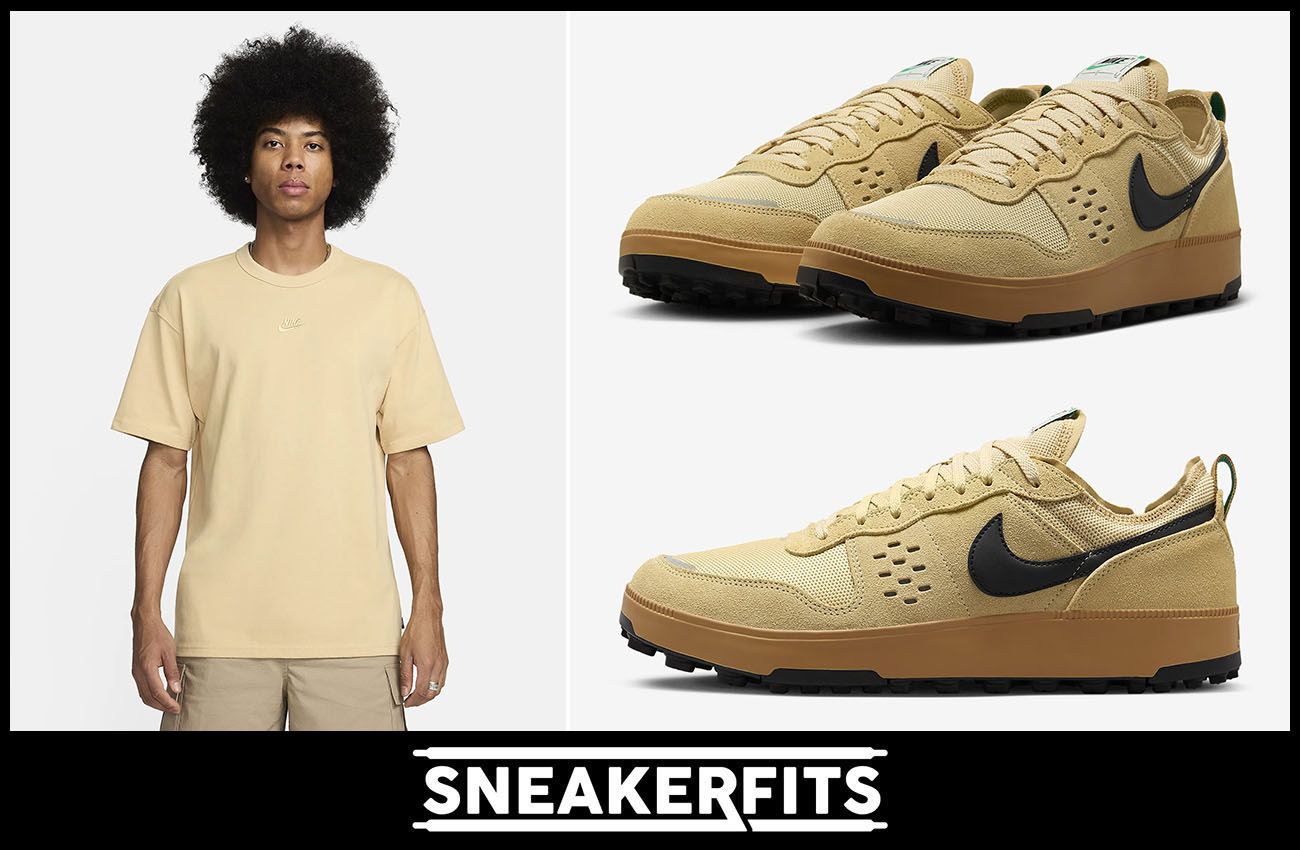 Nike C1TY Brownstone Sneakers and Shirt Outfit Sneakerfits