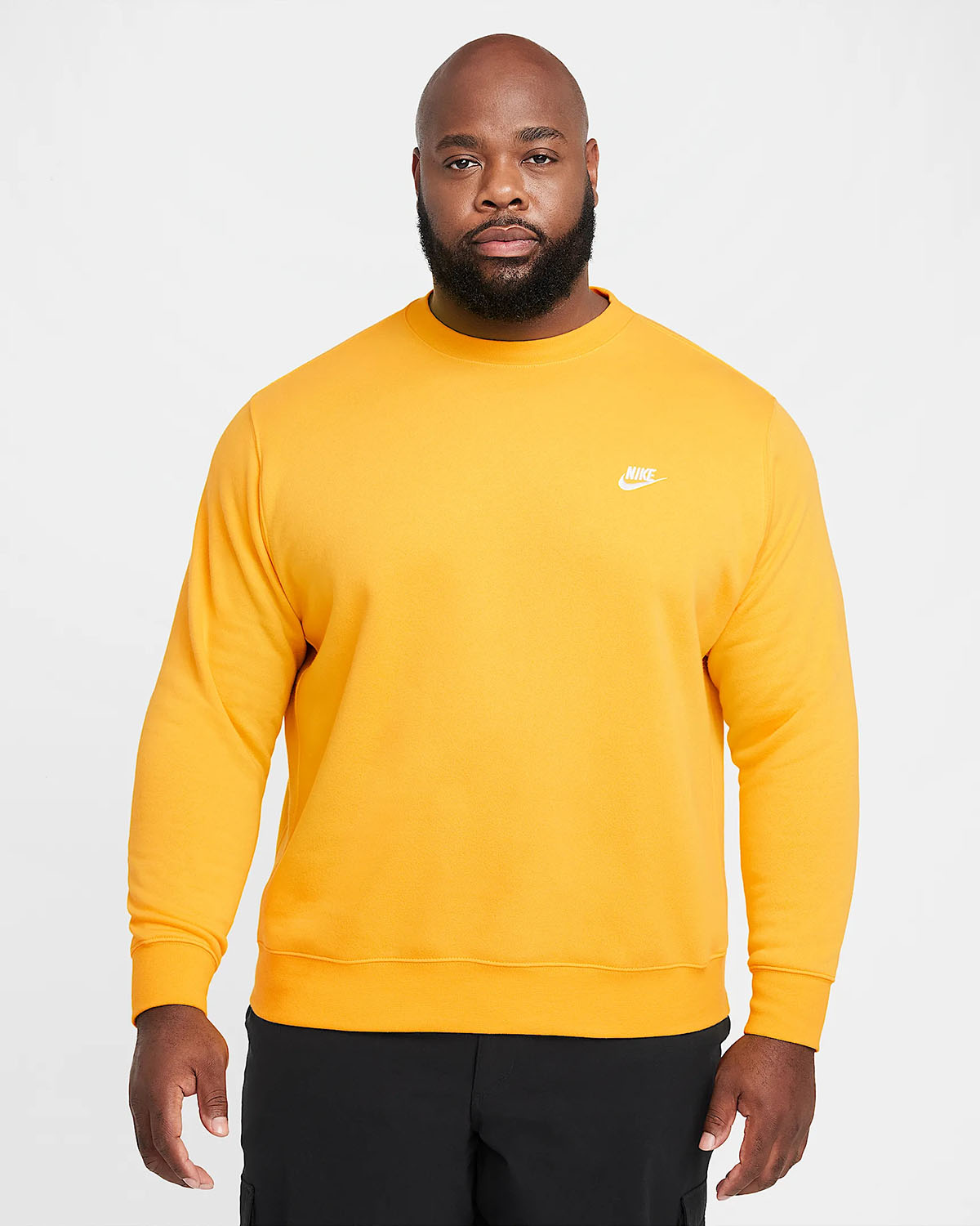 Nike Club Fleece Crew Sweatshirt University Gold