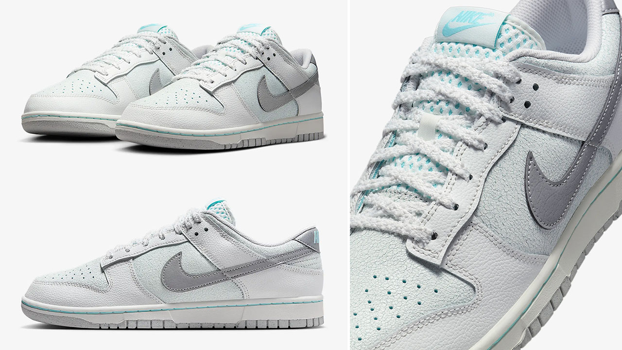 Nike Dunk Low Shoes Summit White Glacier Ice Vast Grey