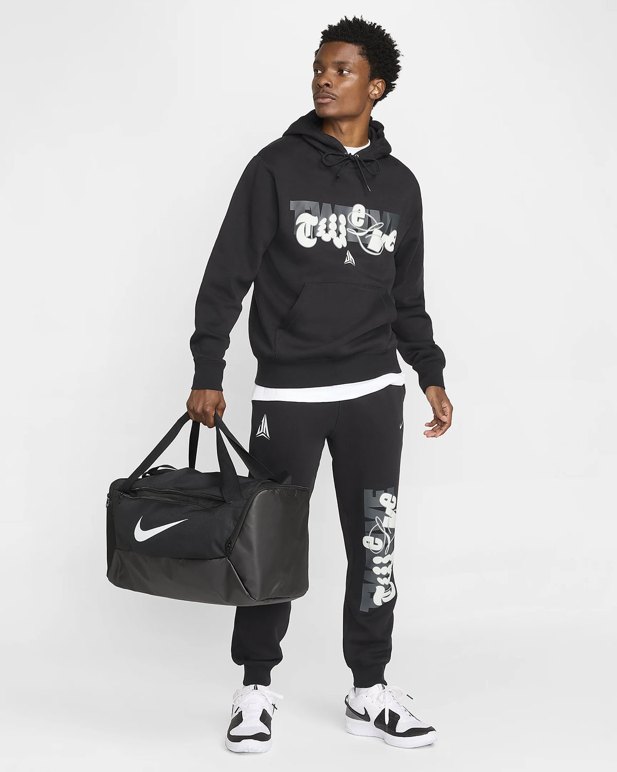 Nike Ja Morant Hoodie and Jogger Pants Black