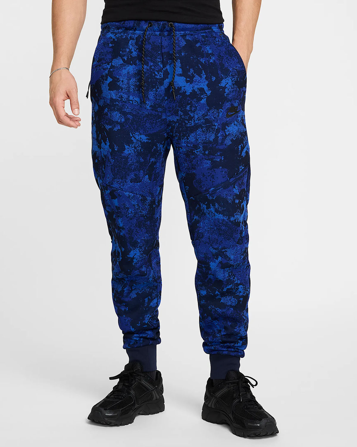 Nike Tech Fleece Camo Printed Jogger Pants Game Royal