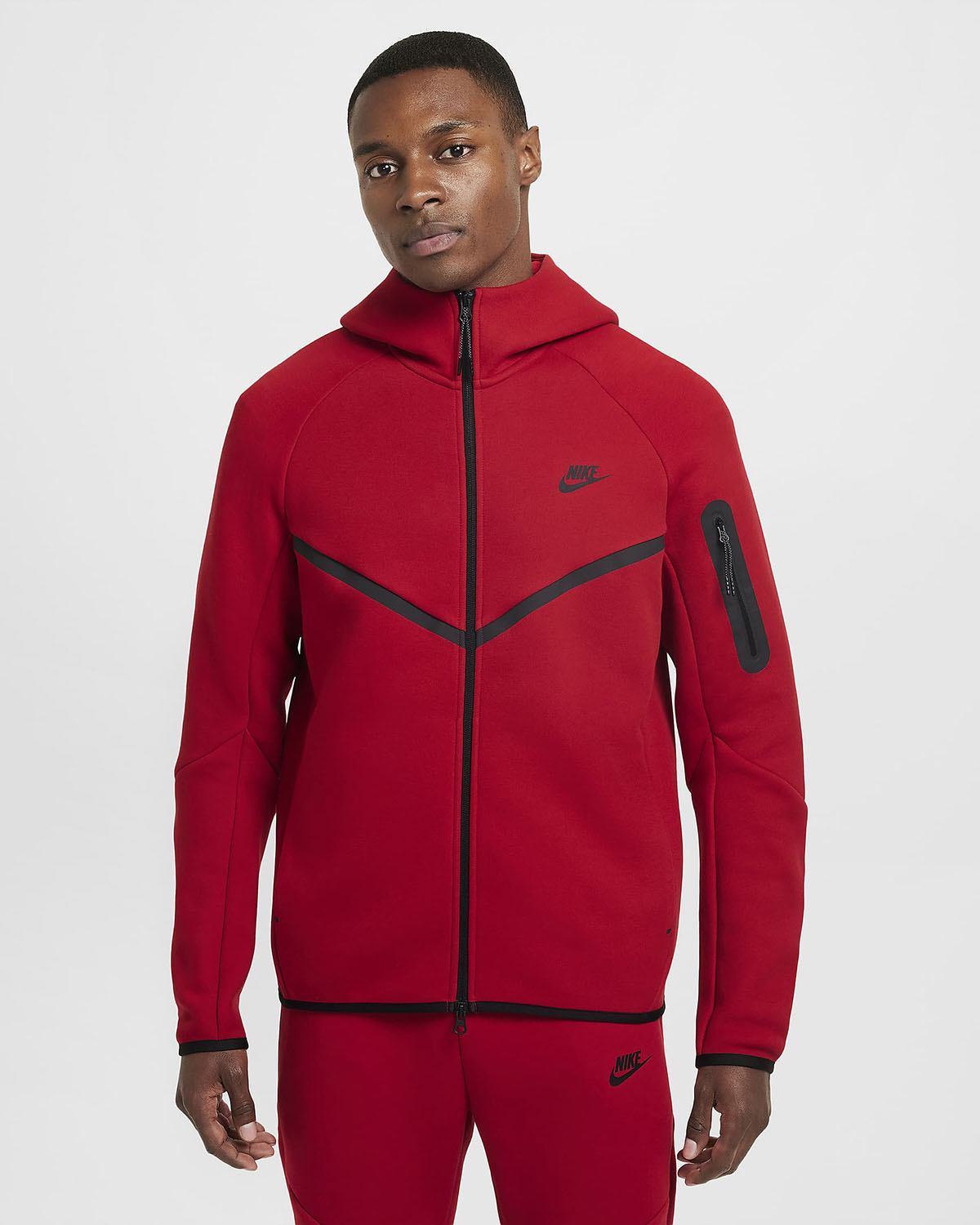 Nike-Tech-Fleece-Windrunner-Full-Zip-Hoodie-Gym-Red-Black