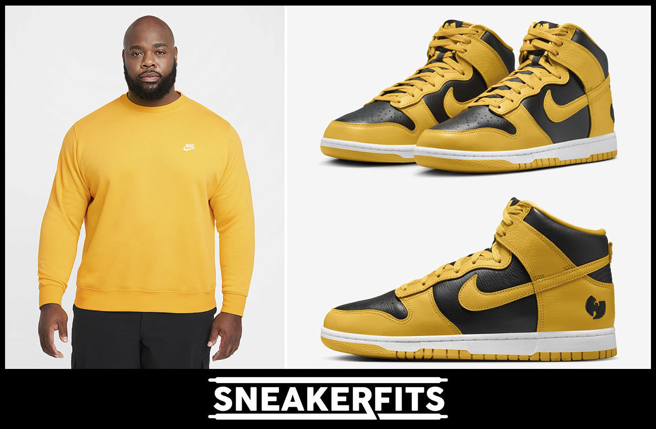 Wu Tang Nike Dunk High Shirt Outfit Sneakerfits