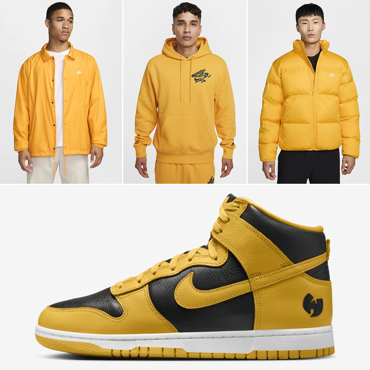 Wu Tang Nike Dunk High Sneaker Outfits