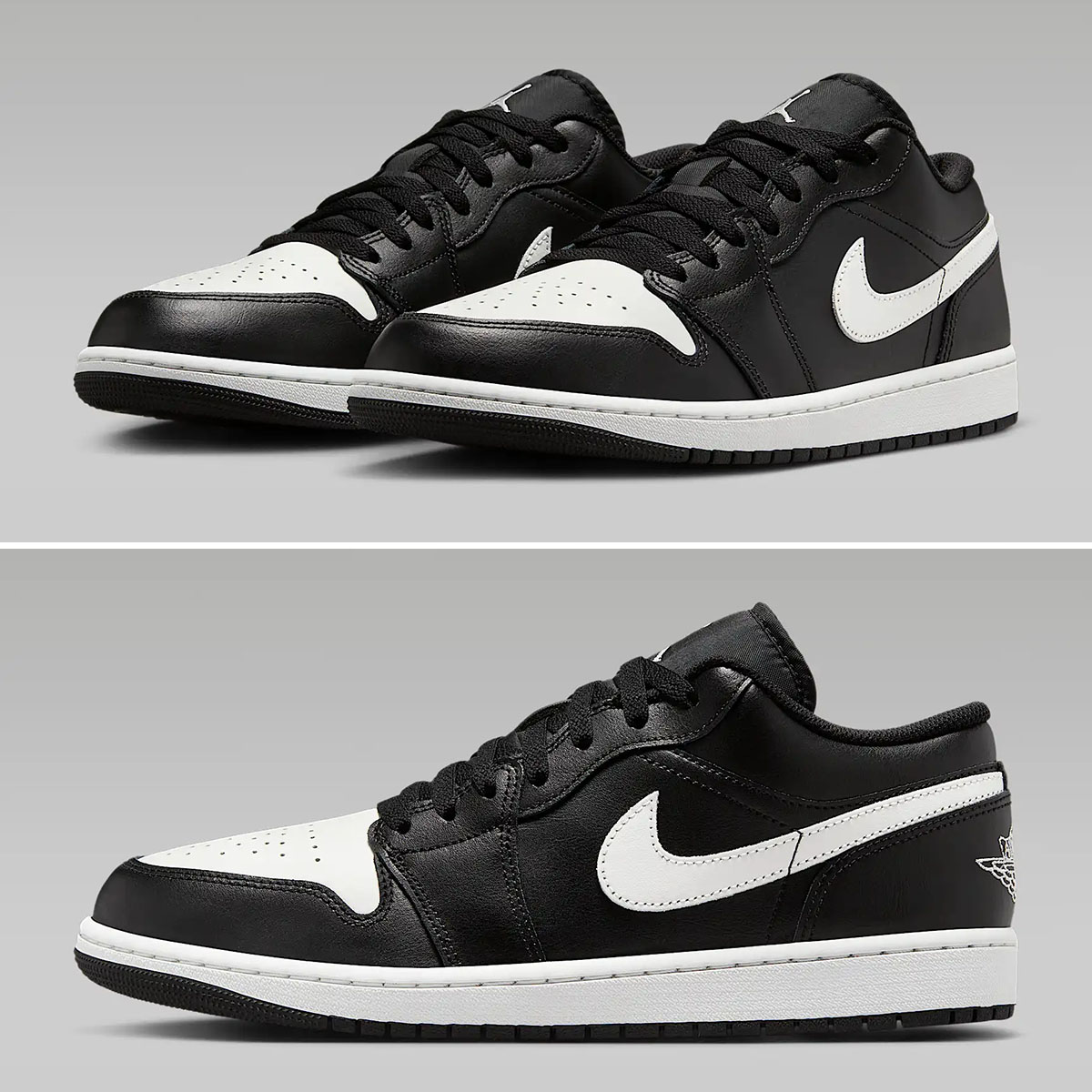 Air Jordan 1 Low Black Summit White Mens Shoes