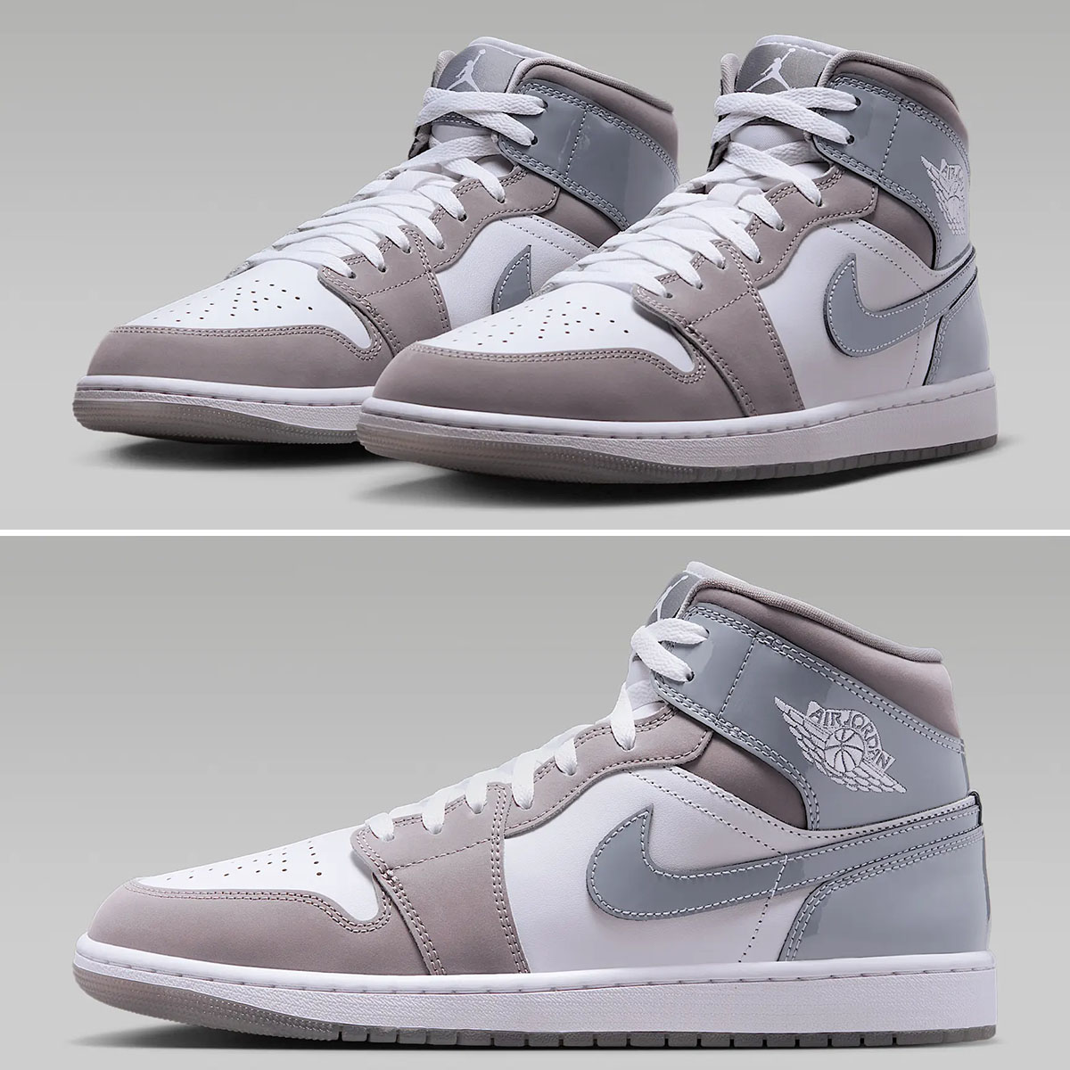 Air Jordan 1 Mid Cool Grey Mens Shoes