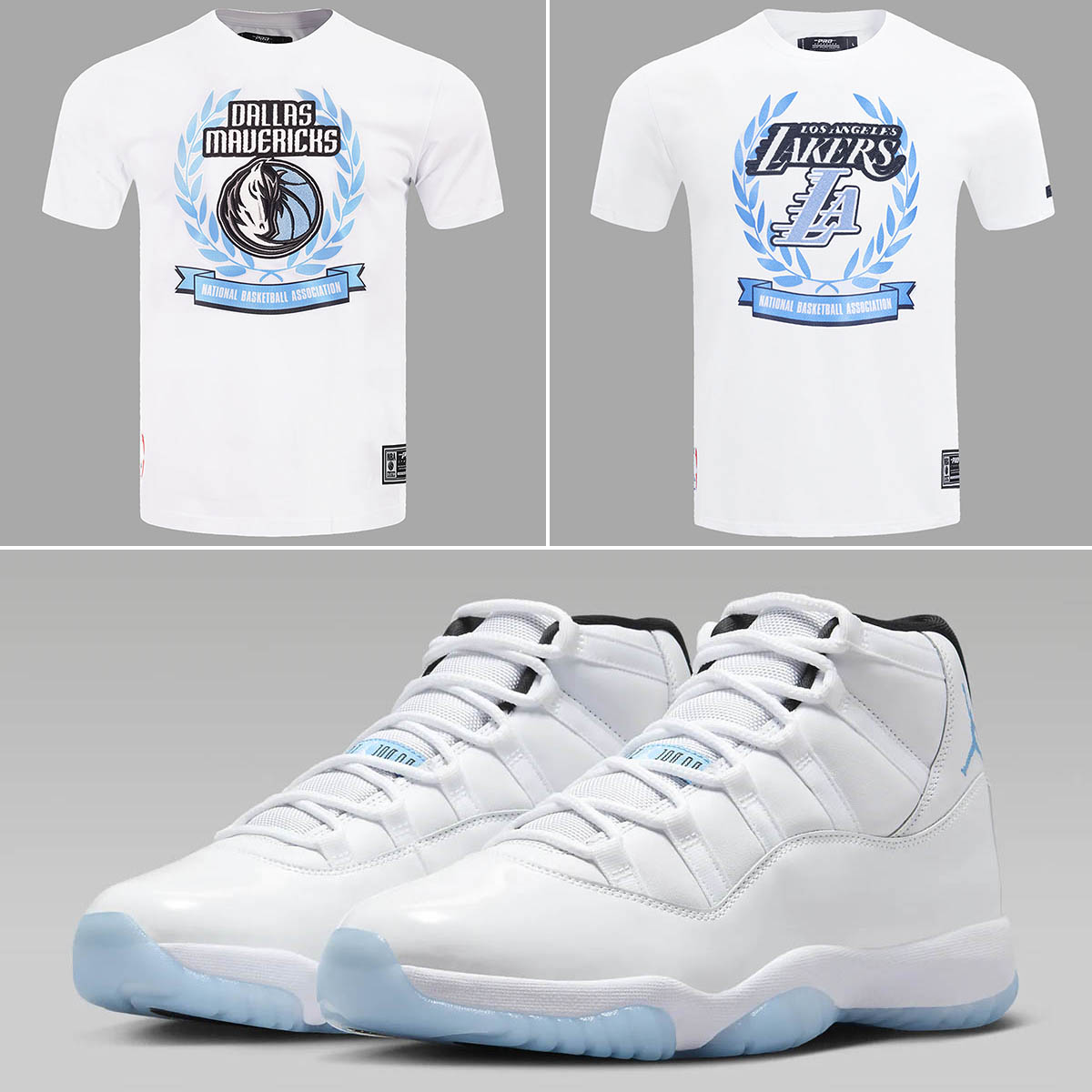 Air Jordan 11 Legend Blue NBA Team Shirts