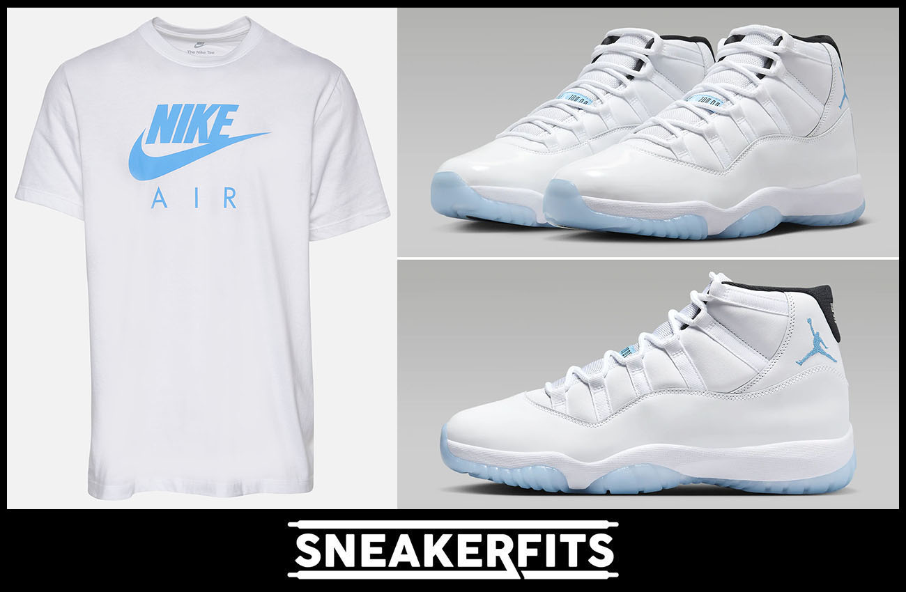 Air Jordan 11 Legend Blue Nike Shirt Outfit