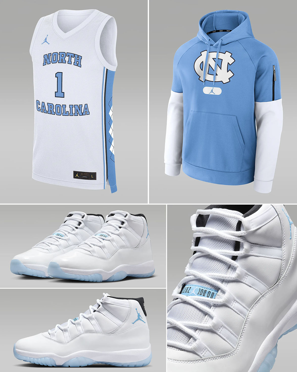 Air Jordan 11 Legend Blue UNC Outfits