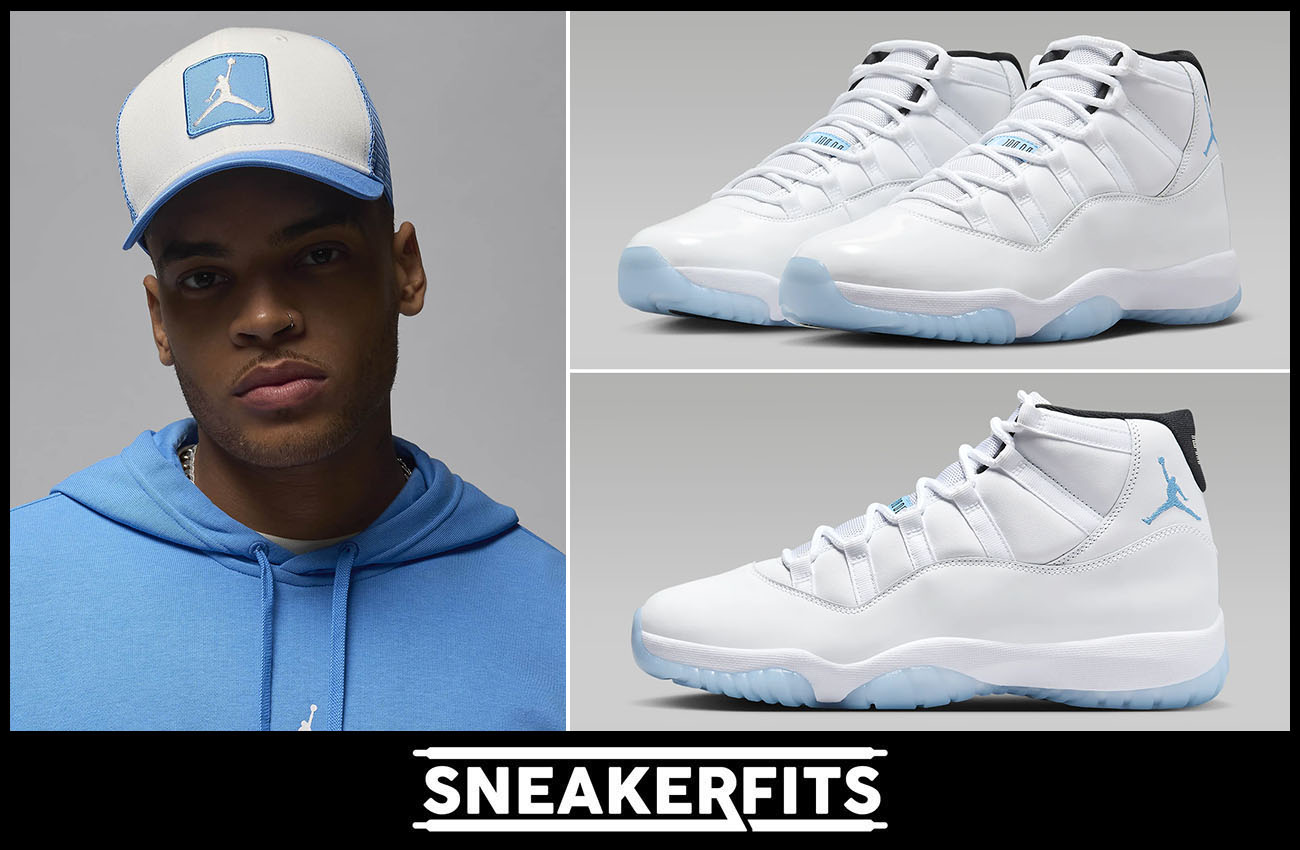 Air Jordan 11 Retro Legend Blue Trucker Hat