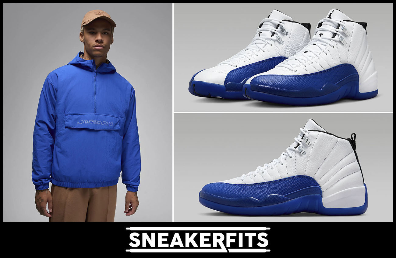 Air Jordan 12 Blueberry MVP Jacket Outfit