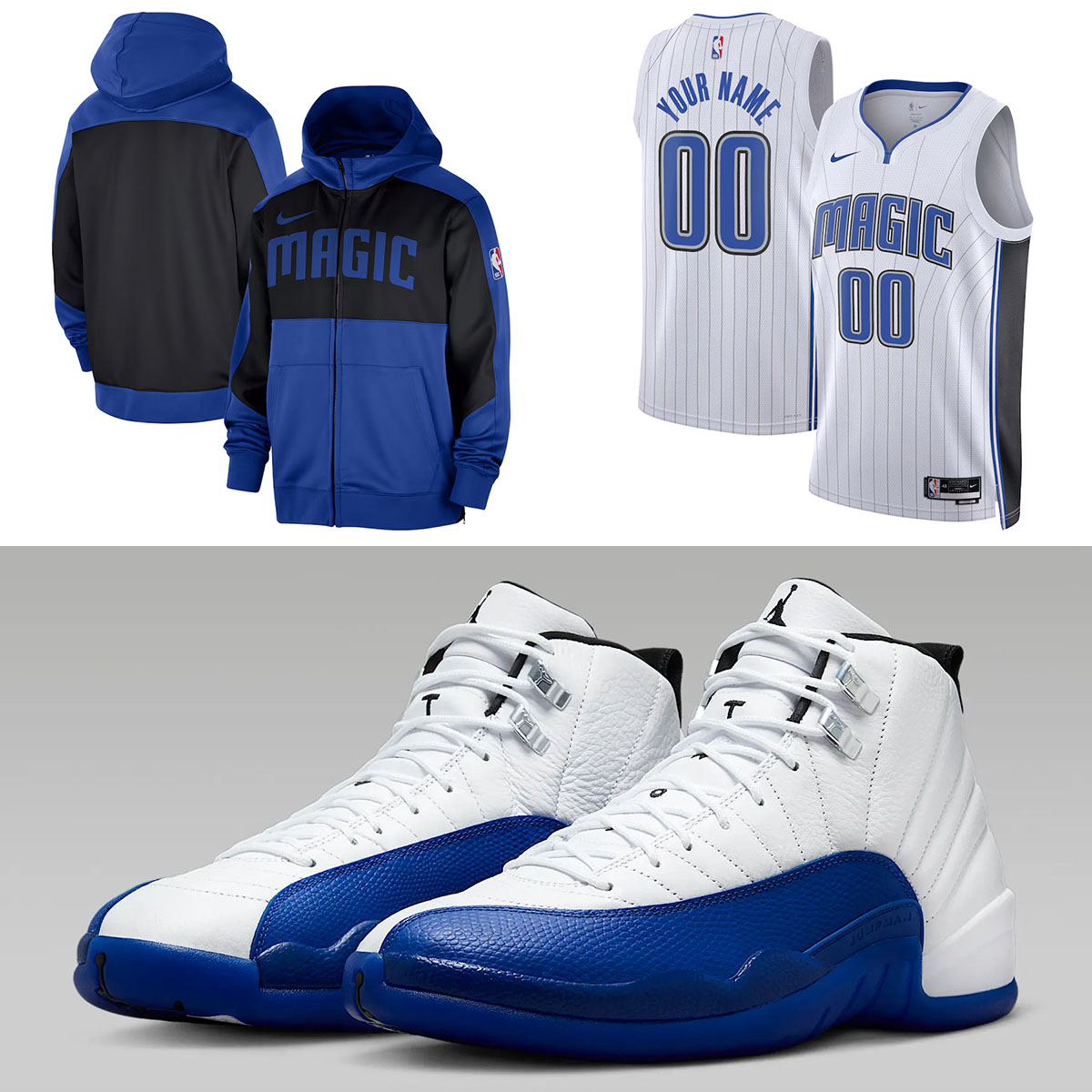 Air Jordan 12 Blueberry Orlando Magic Clothing