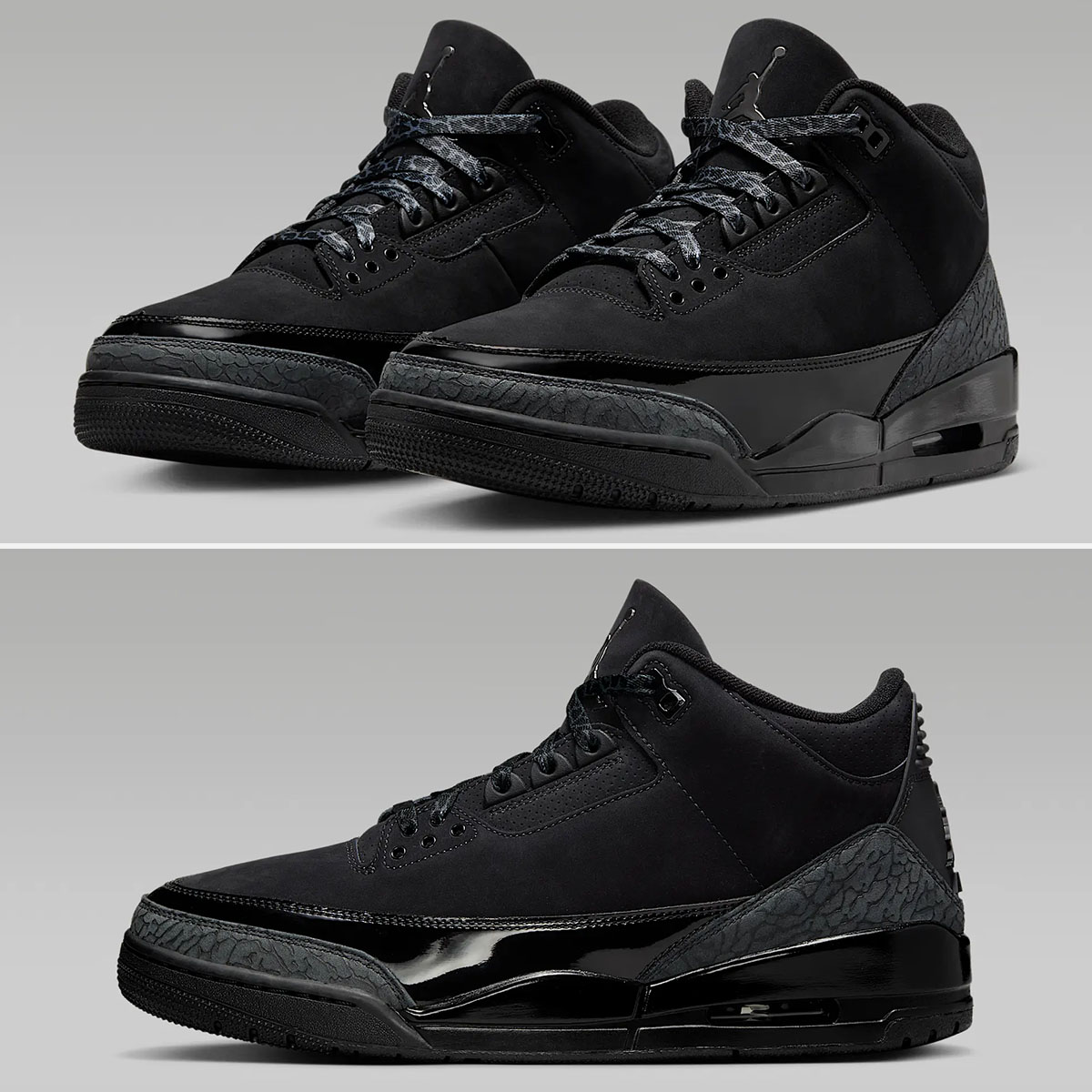 Air Jordan 3 Black Cat Mens Shoes