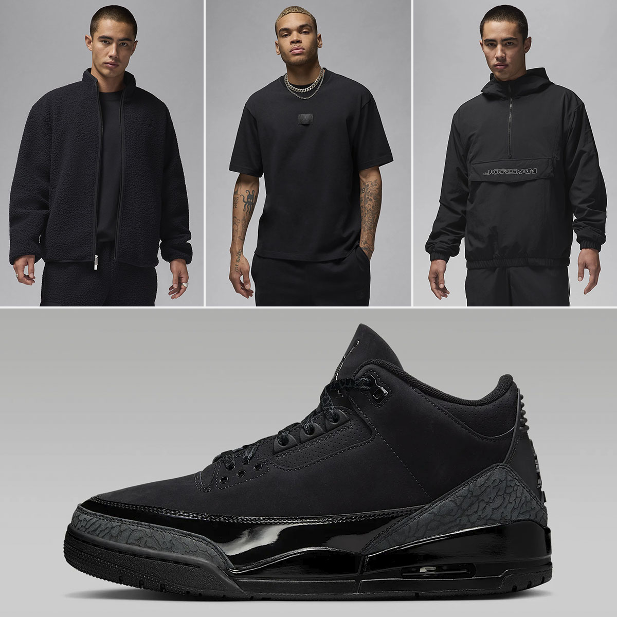 Air Jordan 3 Black Cat Outfits