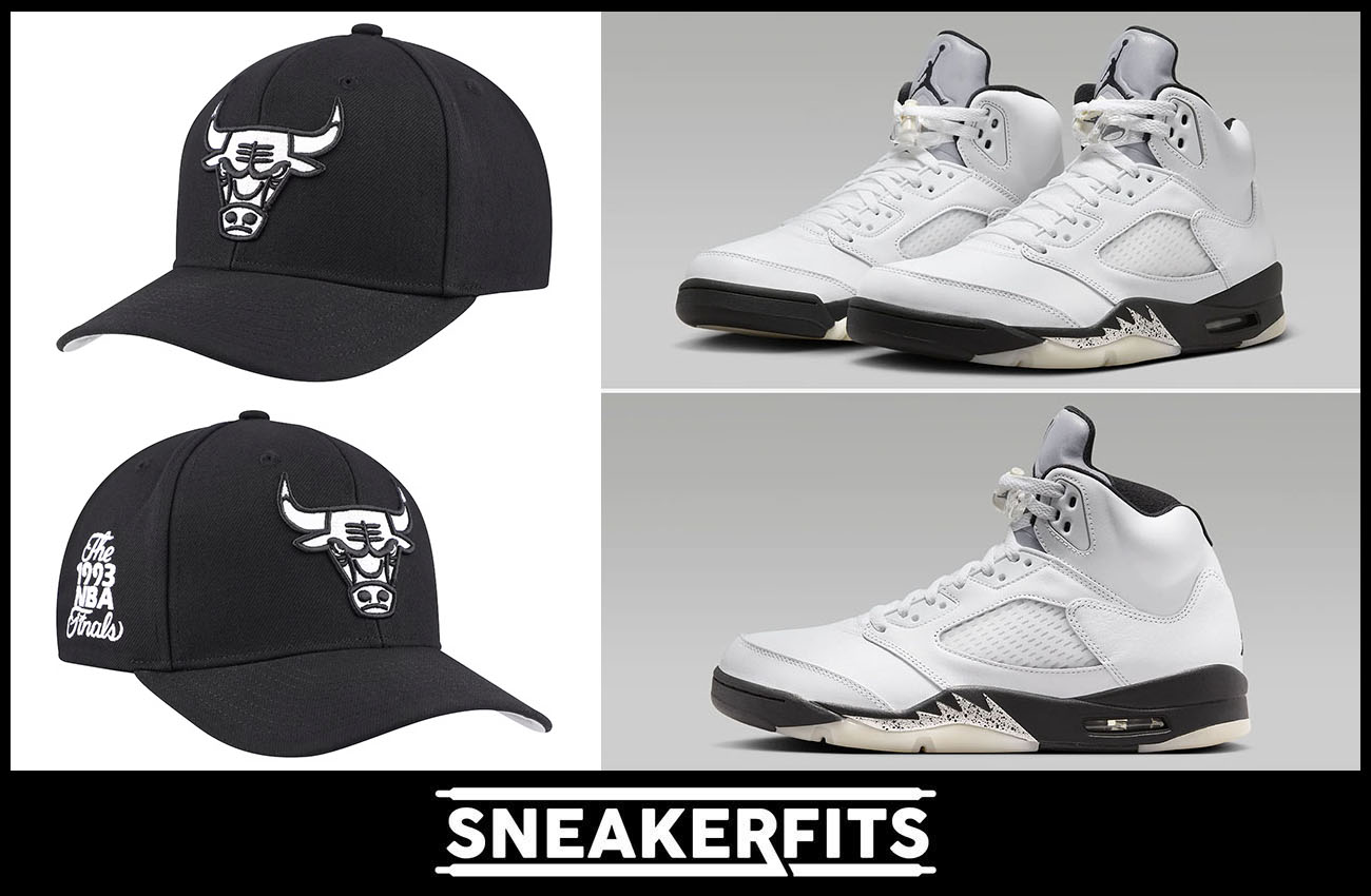 Air Jordan 5 Reverse Metallic Bulls Dad Hat to Match Sneakers