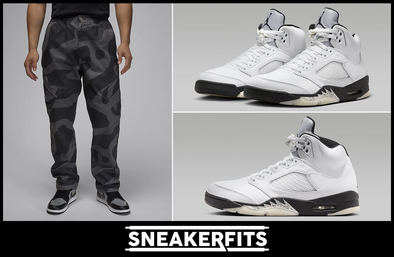 Air Jordan 5 Reverse Metallic Pants Outfit