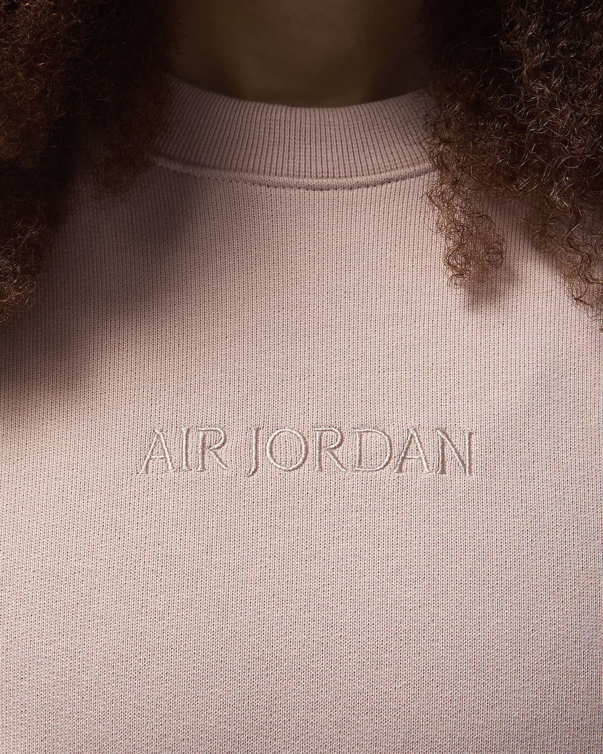 Air Jordan Wordmark Sweatshirt Pink Oxford 2