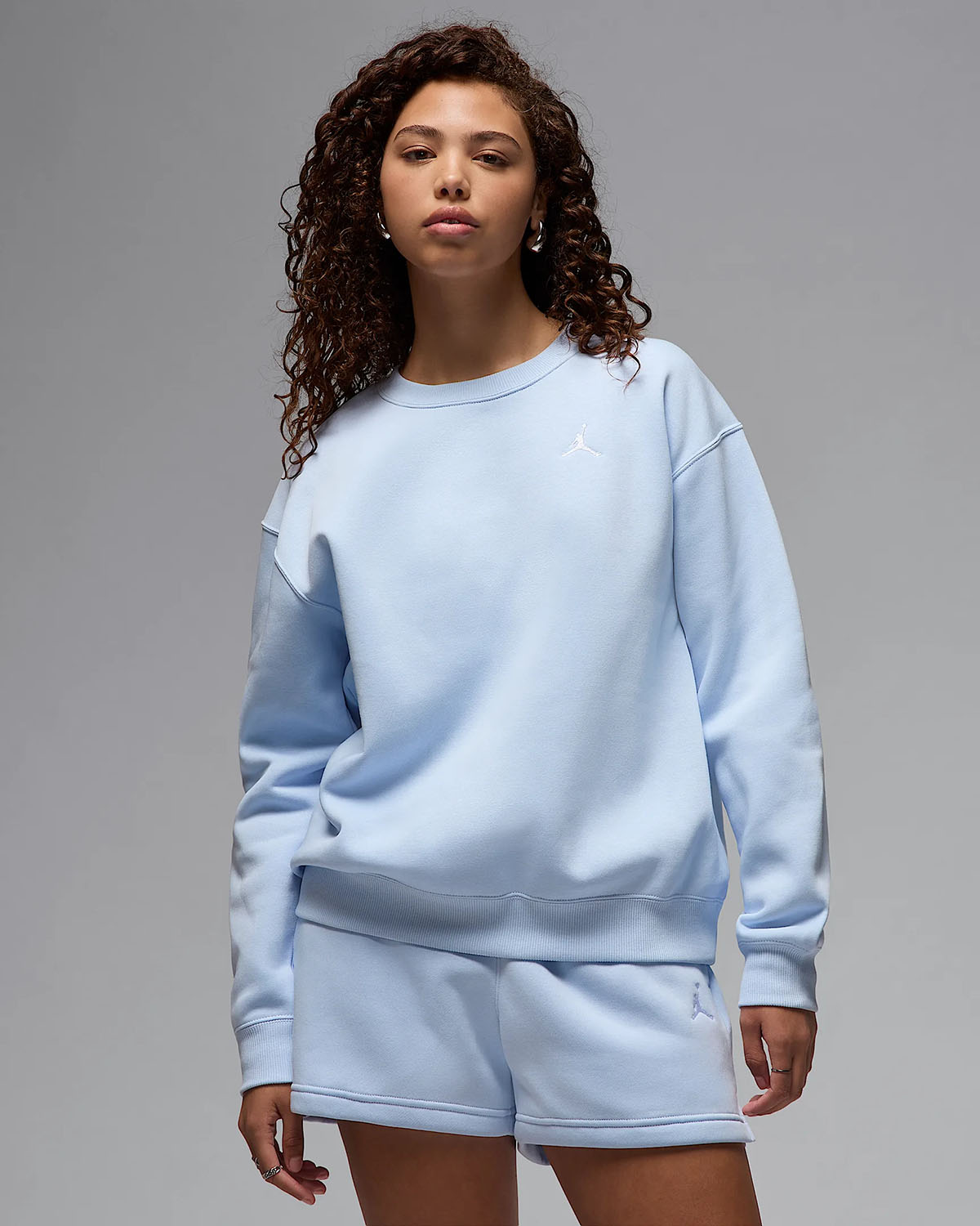 Jordan Brooklyn Fleece Womens Sweatshirt Hydrogen Blue