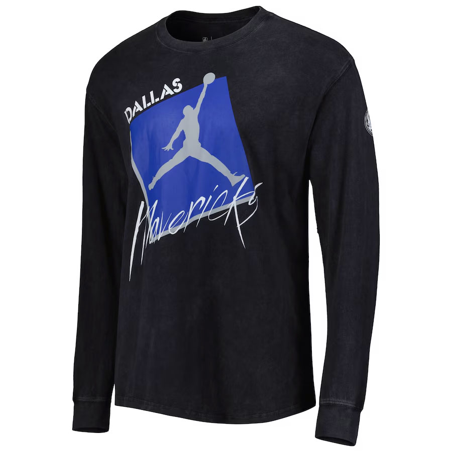 Jordan Dallas Mavericks Long Sleeve Shirt