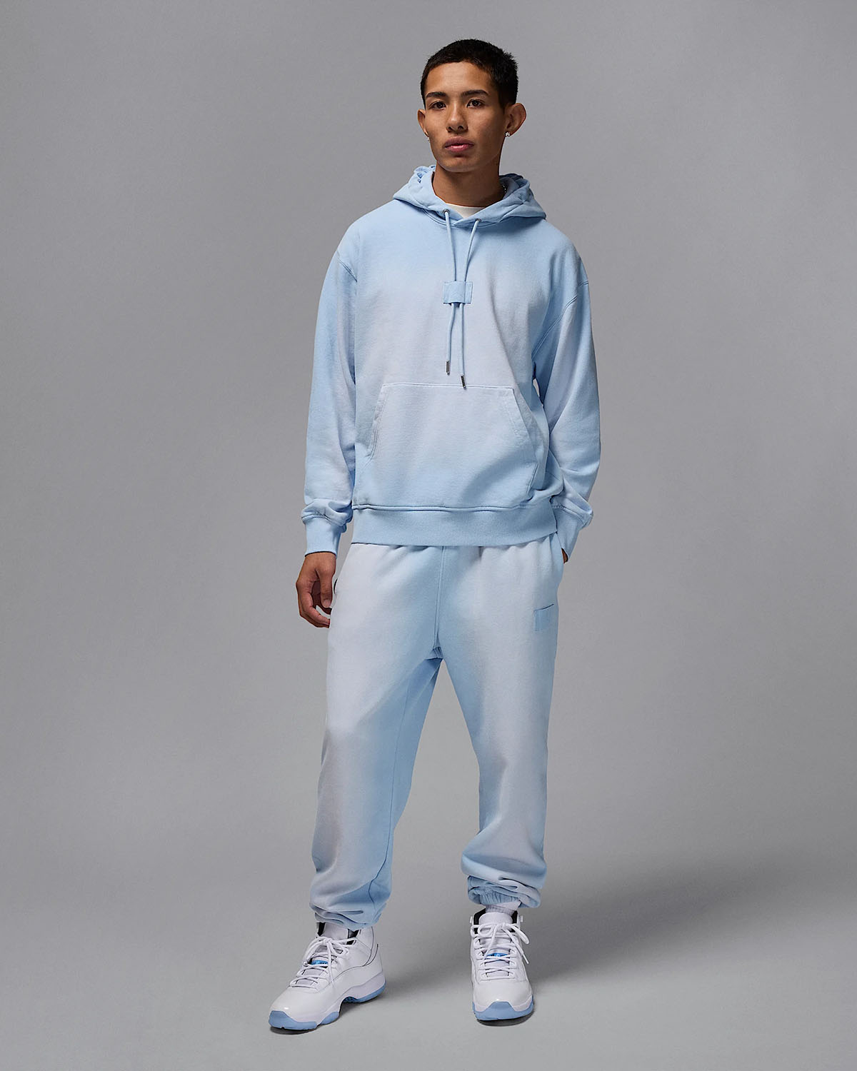 Jordan Flight Fleece Hoodie Pants Hydrogen Blue