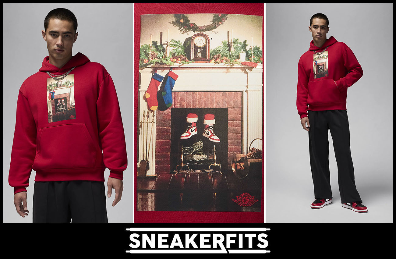 Jordan Jumpman Christmas Chimney Hoodie Holiday 2024 Air Jordan 1 Sneaker Outfit