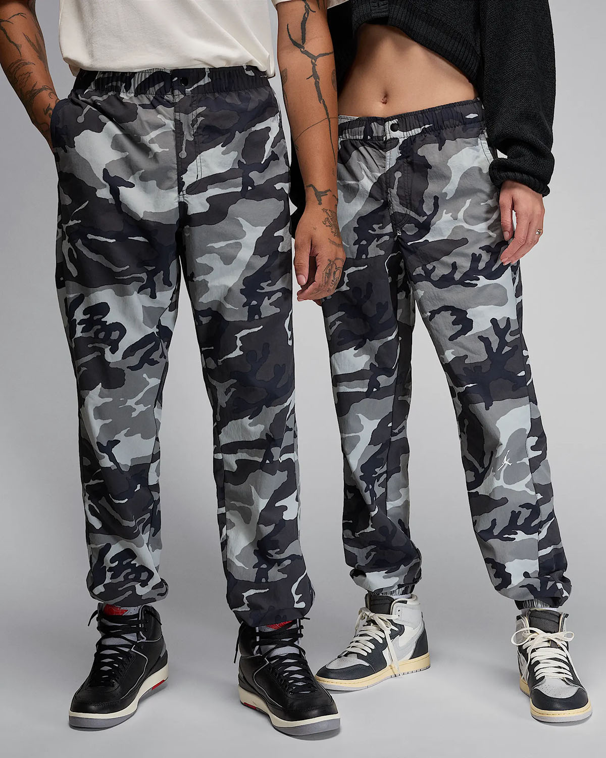 Jordan MVP Camo Pants Black Grey Sail 1