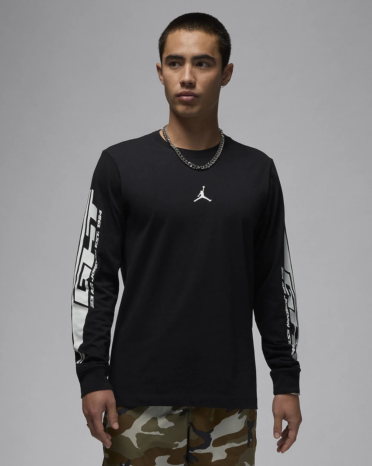 Jordan MVP Long Sleeve T Shirt Black Sail 1