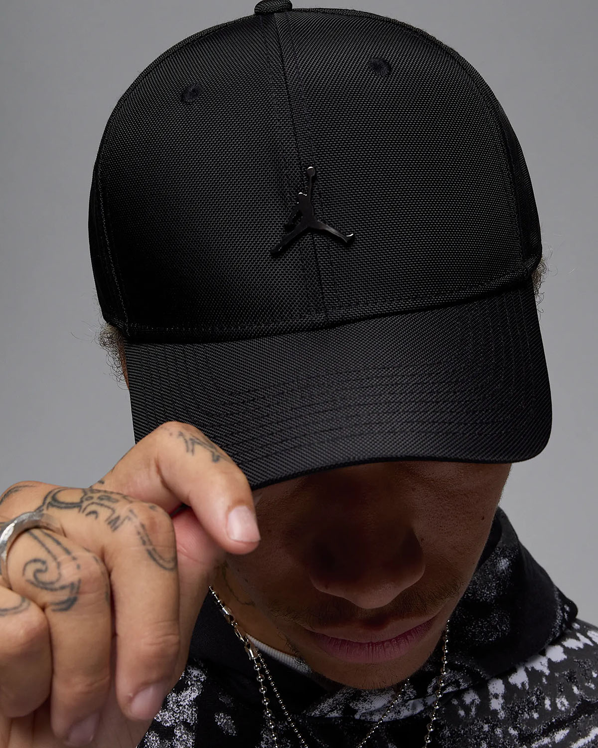 Jordan Rise Metal Jumpman Hat Black Gunmetal 2