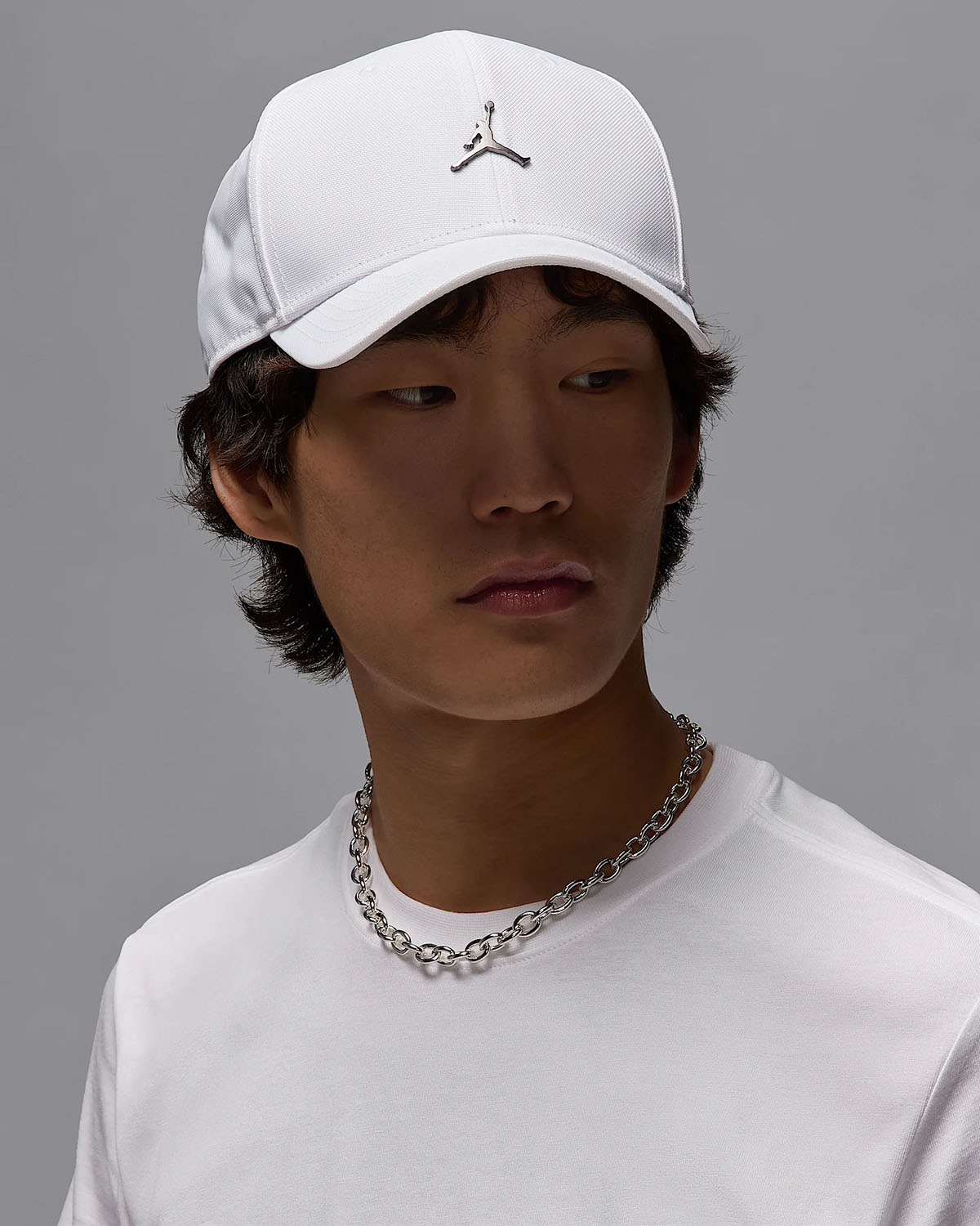 Jordan Rise Metal Jumpman Hat White Gunmetal 1