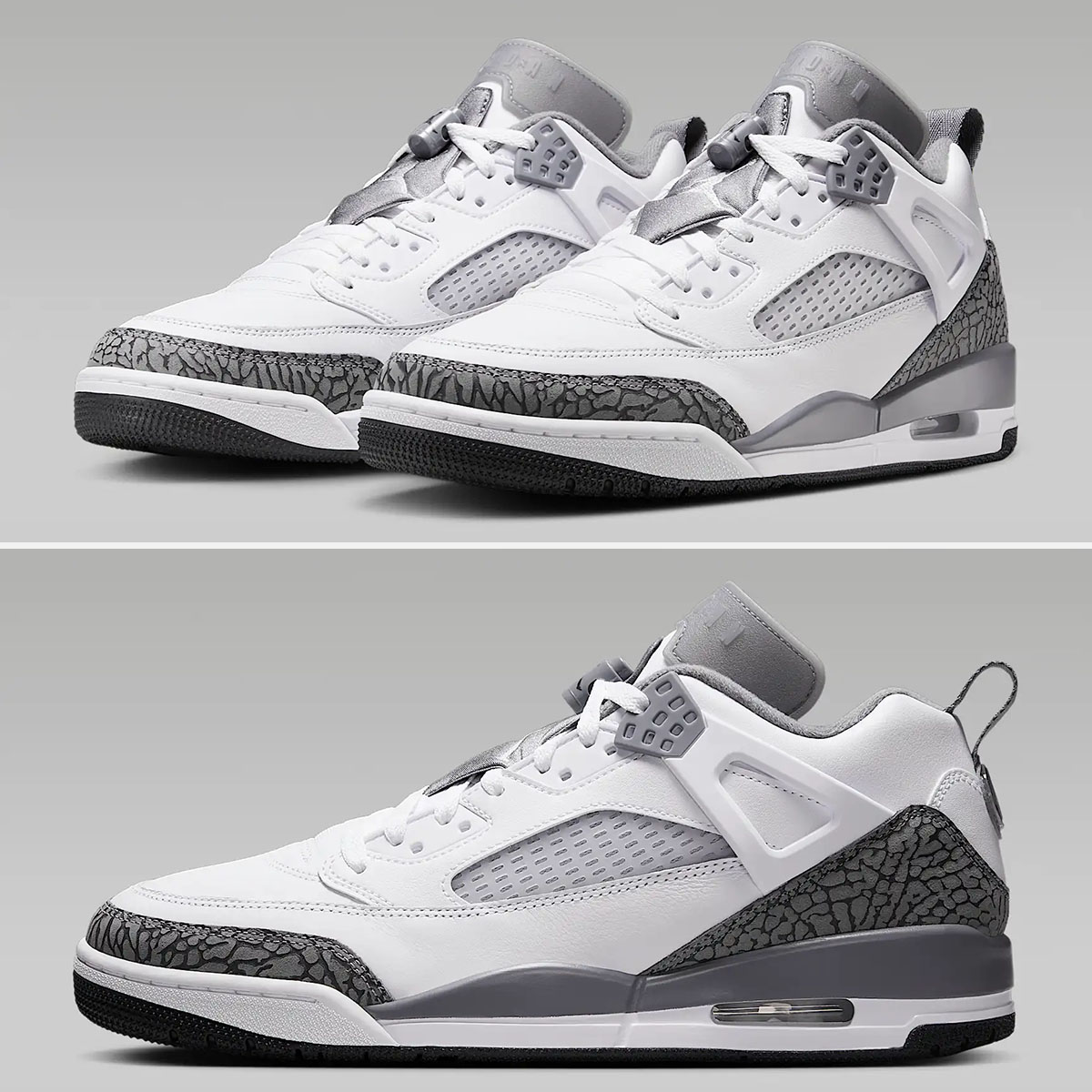 Jordan Spizike Low White Cool Grey Mens Shoes