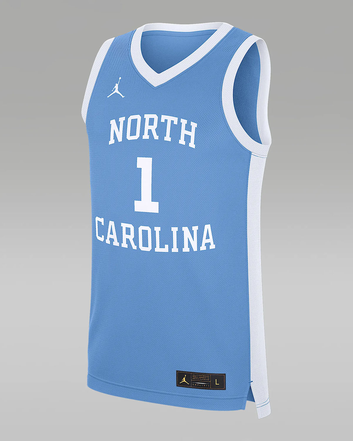 Jordan UNC North Carolina Tar Heels Basketball Jersey Legend Blue White