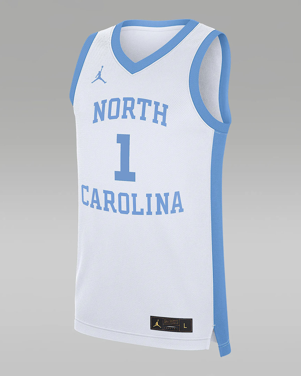 Jordan UNC North Carolina Tar Heels Basketball Jersey White Legend Blue