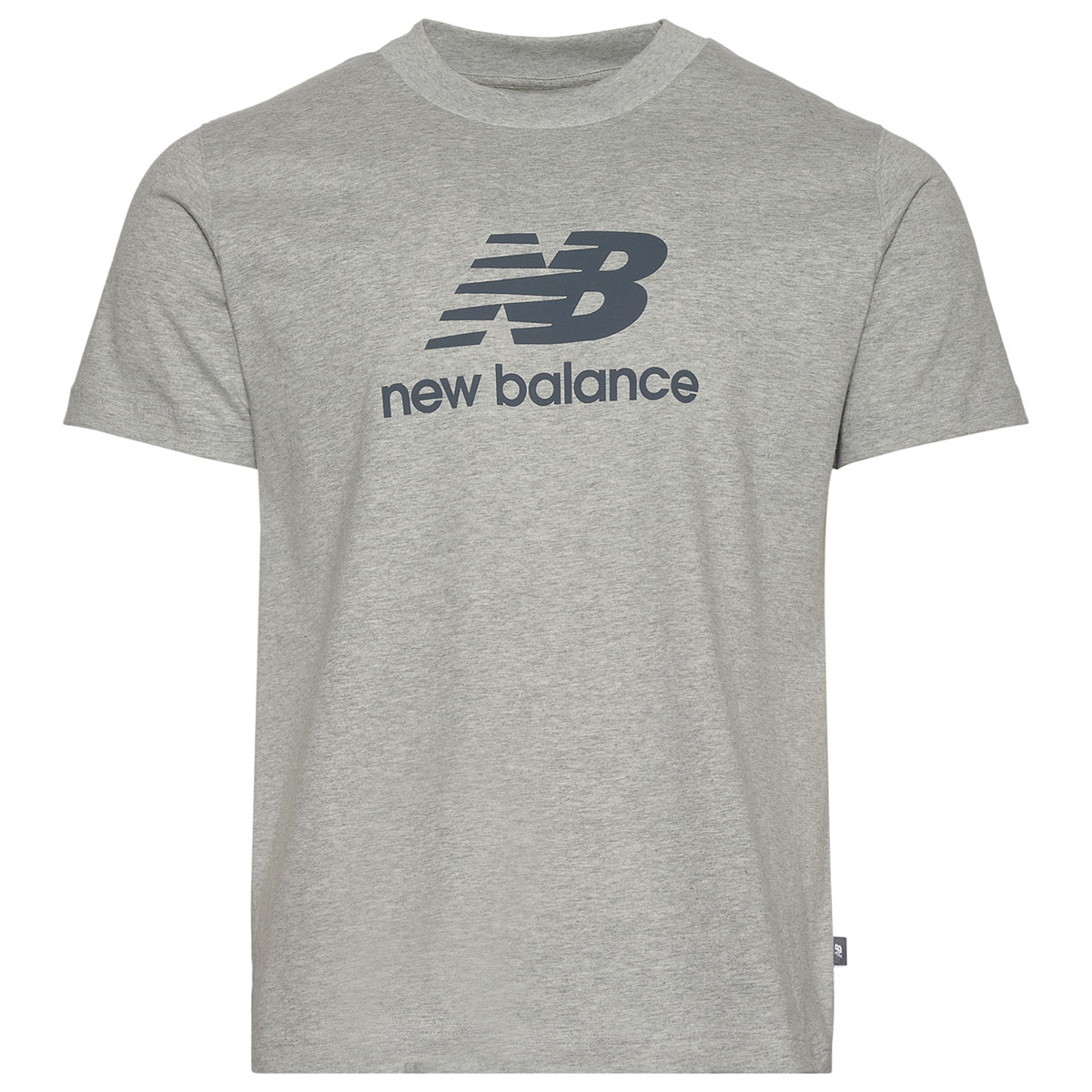 New Balance Essential Stacked Logo T Shirt Grey