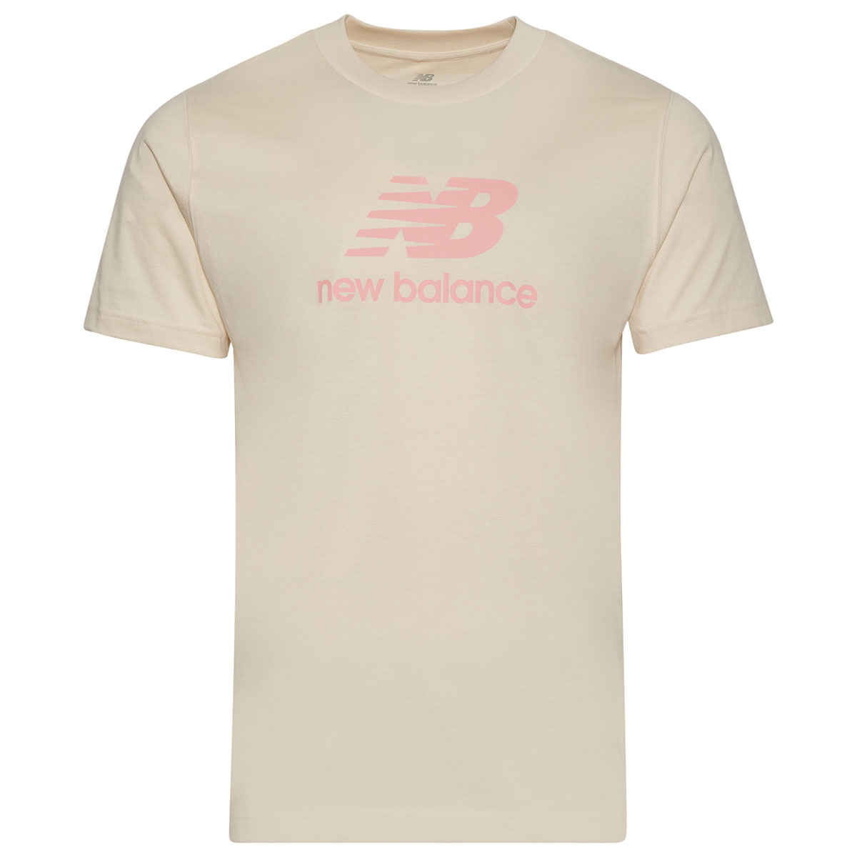 New Balance Essential Stacked Logo T Shirt Linen Omega