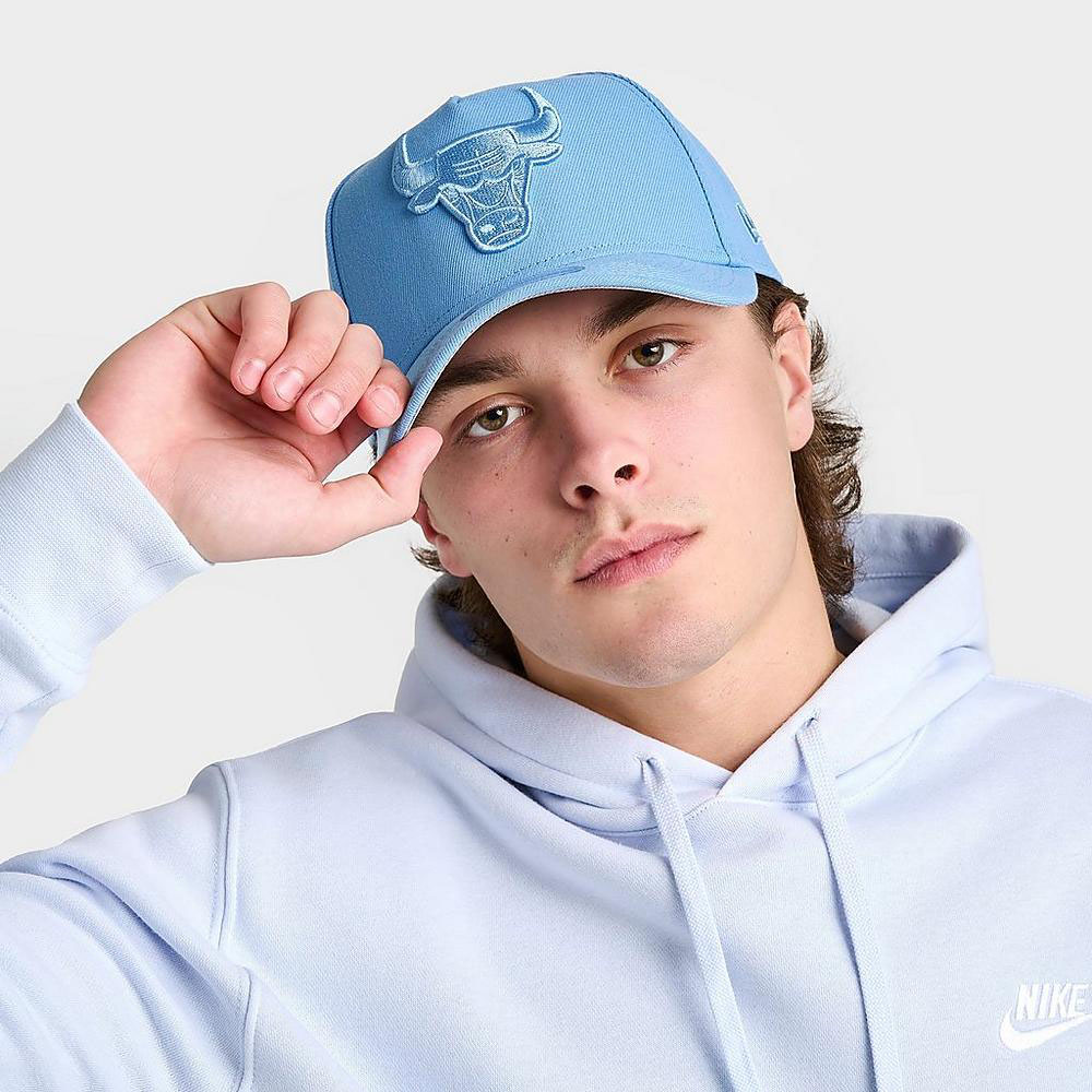 New Era Bulls Legend Blue Hat Snapback Cap