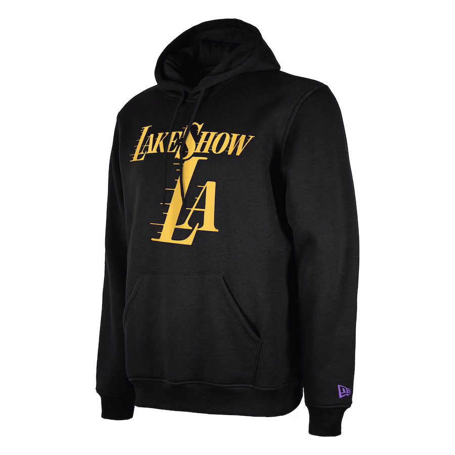 New Era LA Lakers 2024 25 City Edition Hoodie Black