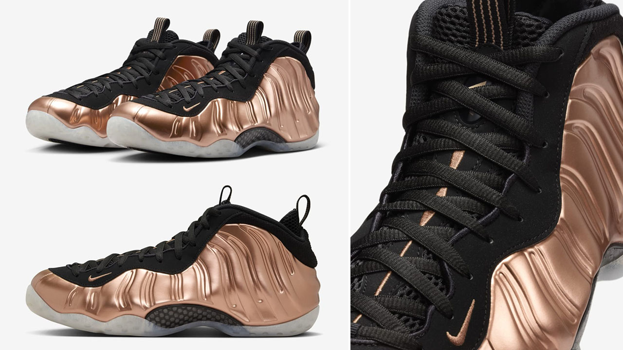 Nike Air Foamposite One Metallic Copper 2024 Mens Sneakers