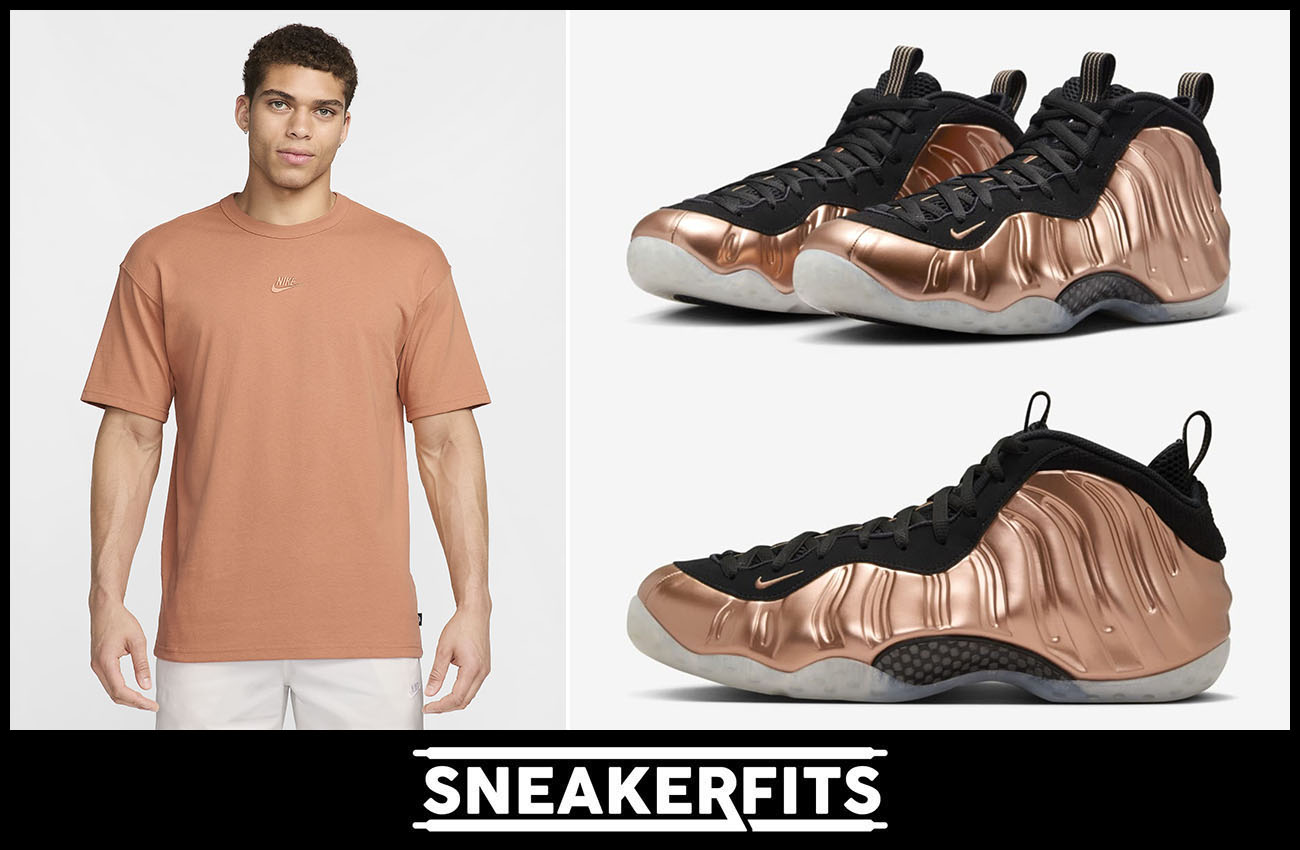 Nike copper foamposite shirt hotsell