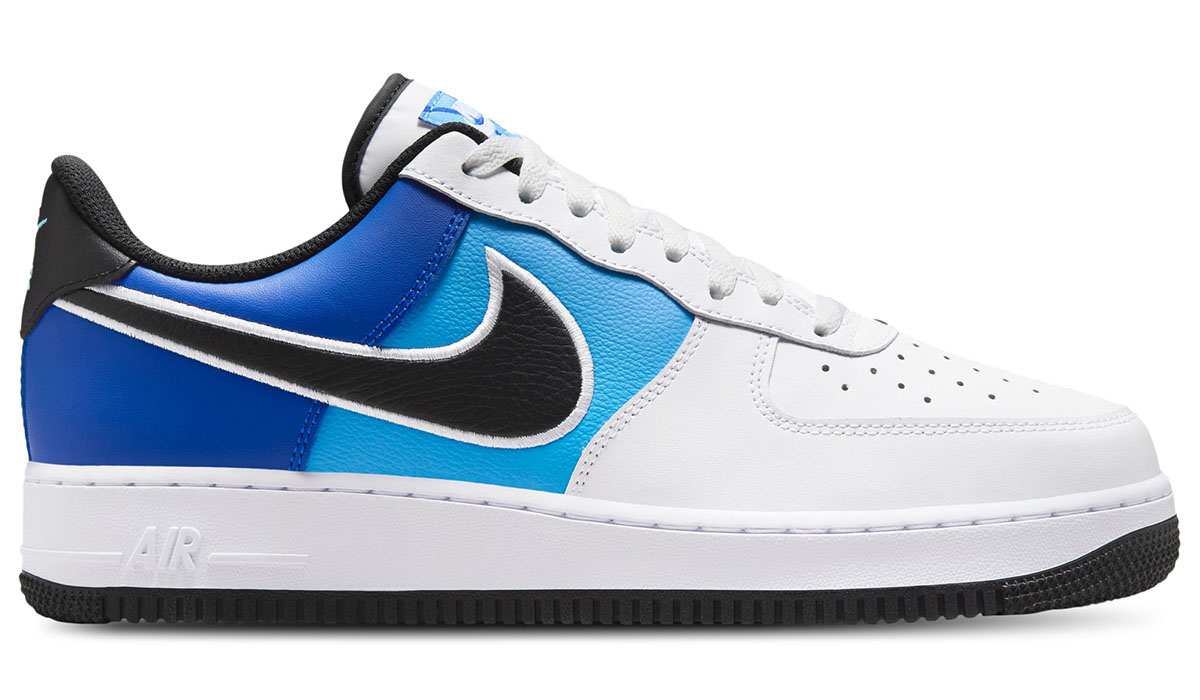 Nike Air Force 1 Low White Black University Blue Royal Mens Shoes