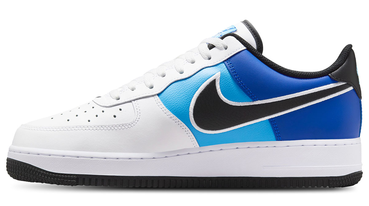 Nike Air Force 1 Low White Black University Blue Royal Sneakers 2