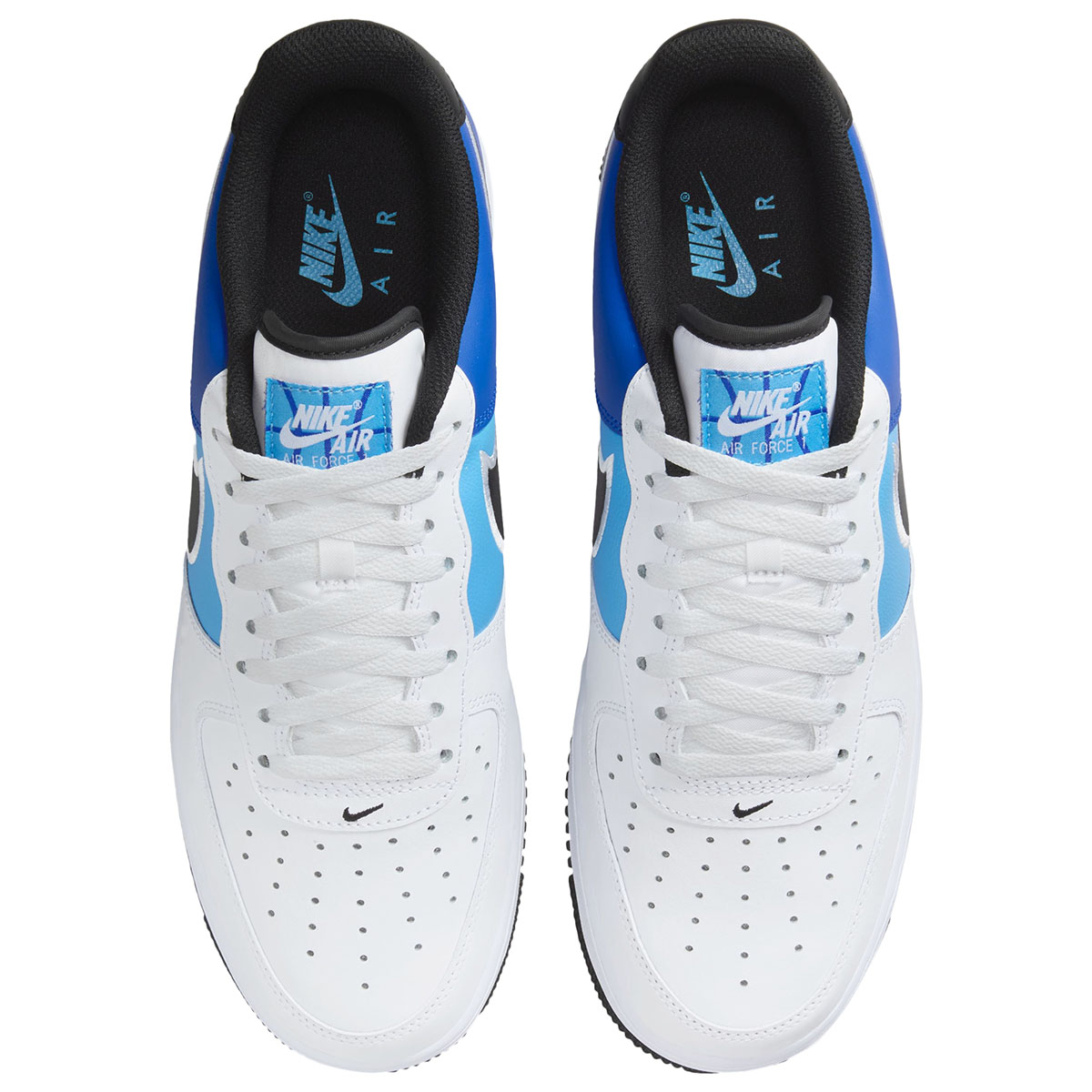 Nike Air Force 1 Low White Black University Blue Royal Sneakers 3