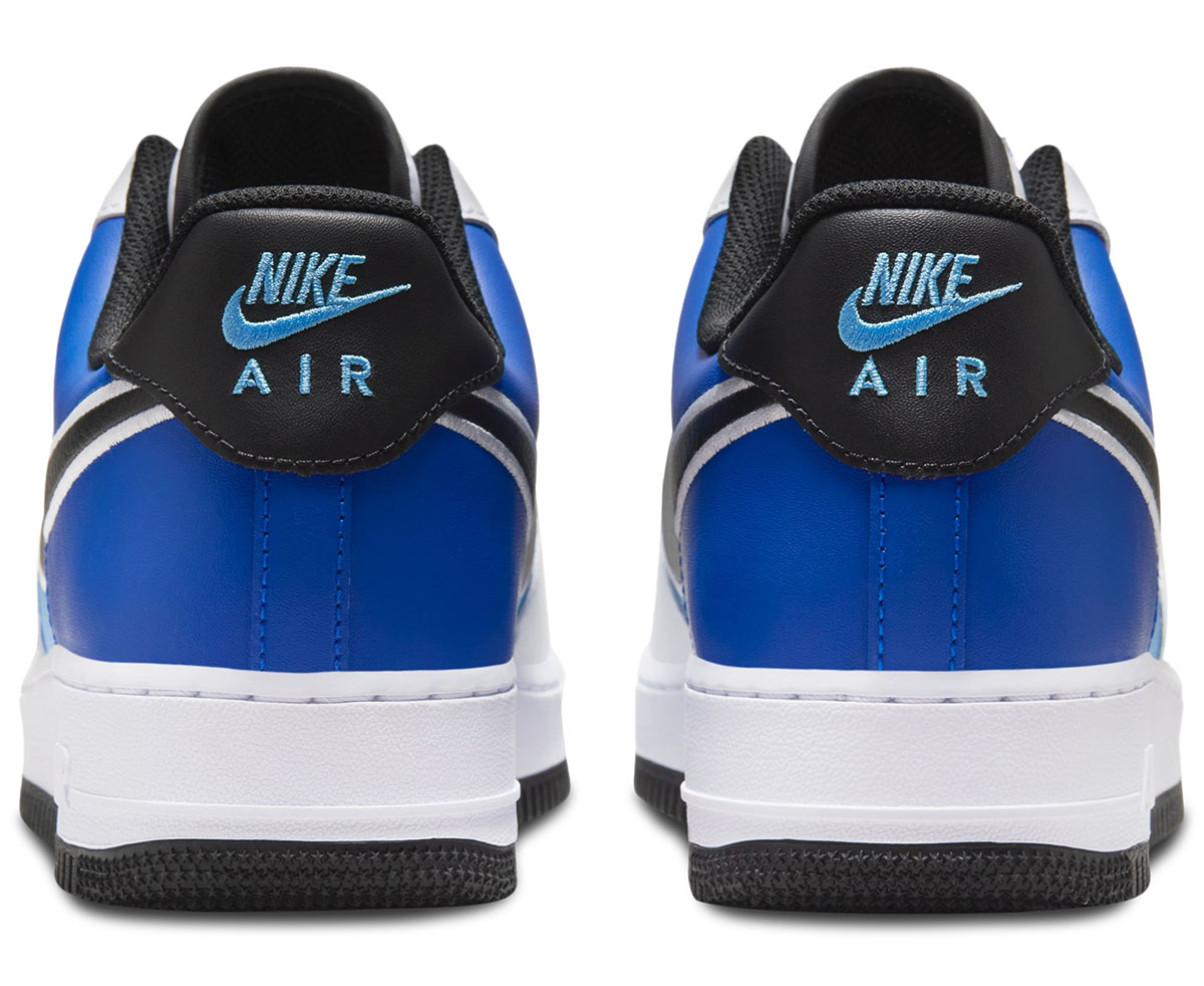 Nike Air Force 1 Low White Black University Blue Royal Sneakers 5