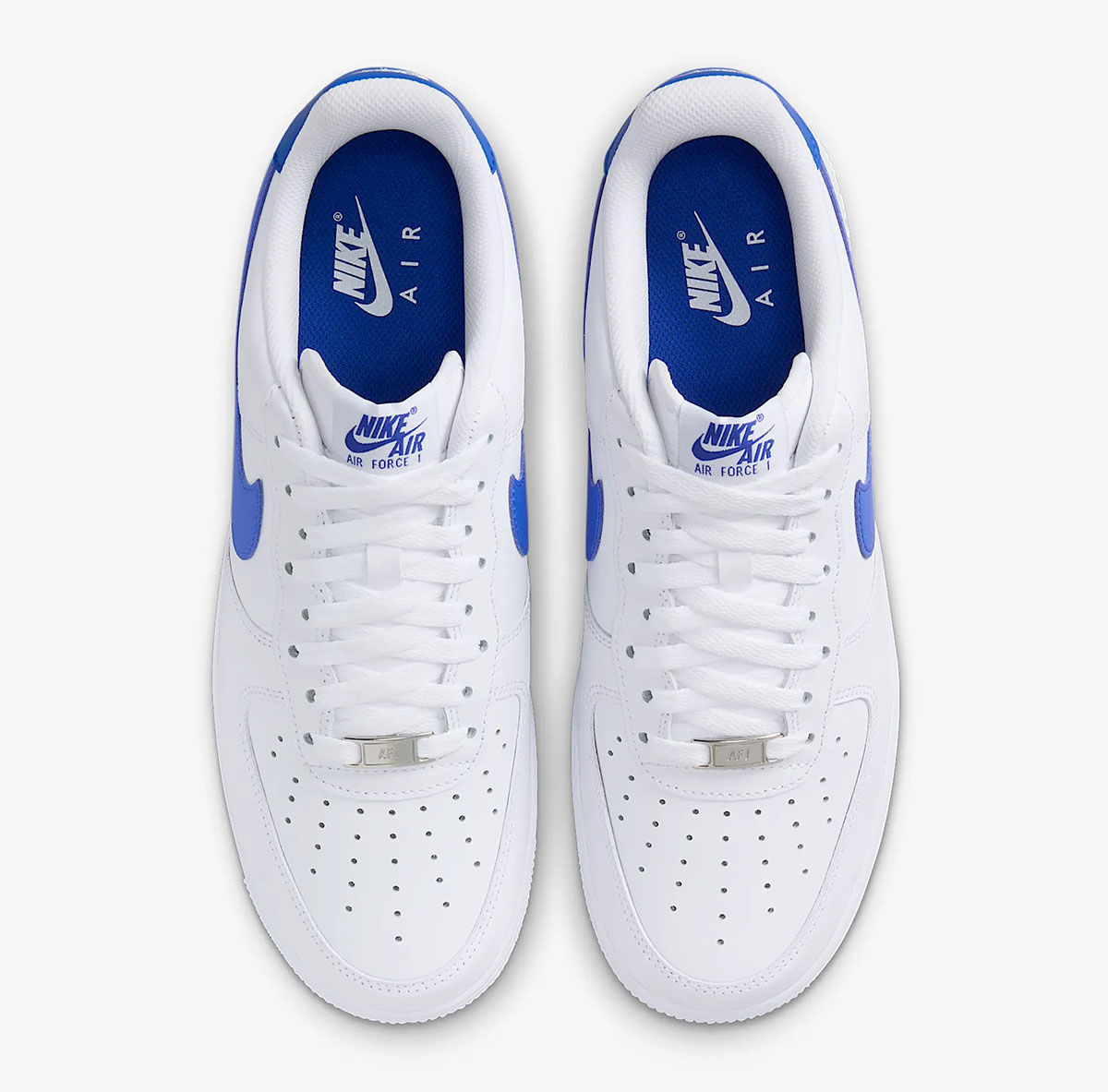 Nike Air Force 1 Low White Hyper Royal Mens Shoes 4