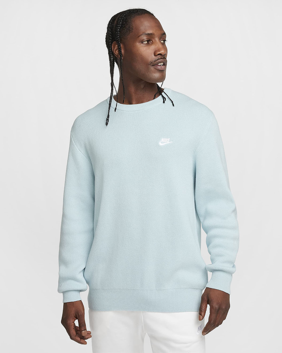 Nike Club Crew Neck Sweater Glacier Blue