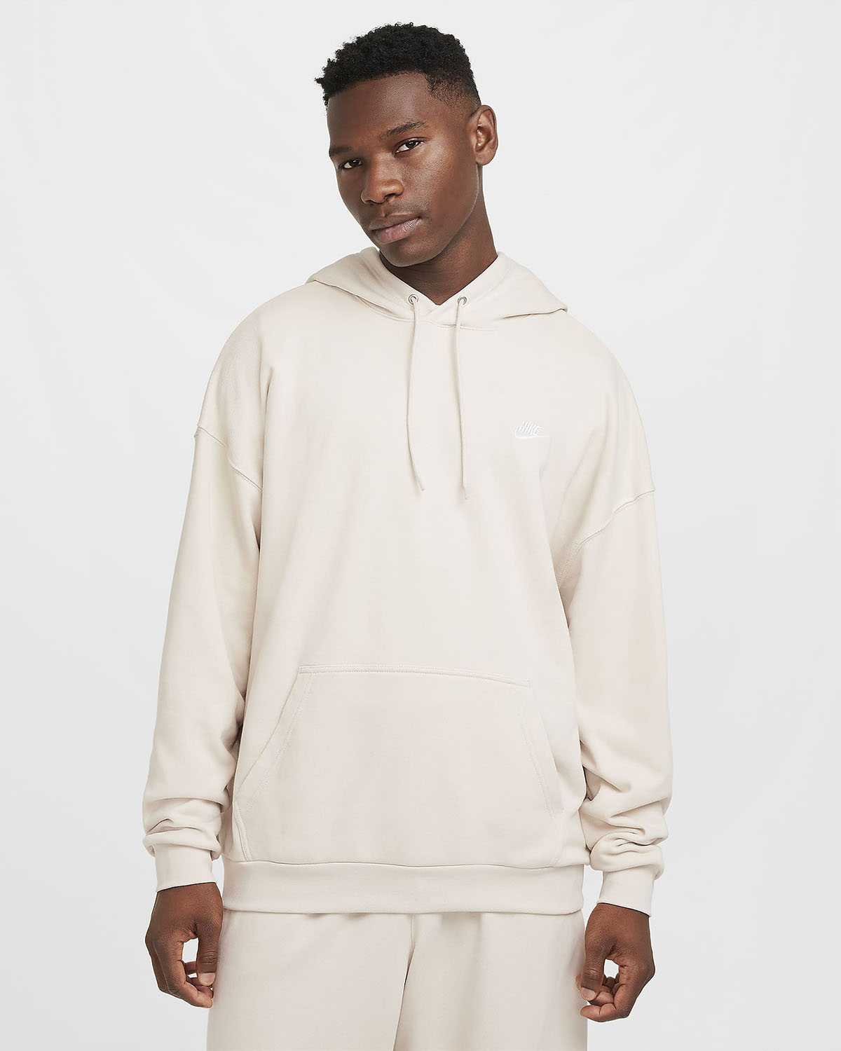 Nike Club Fleece Oversized Hoodie Light Orewood Brown