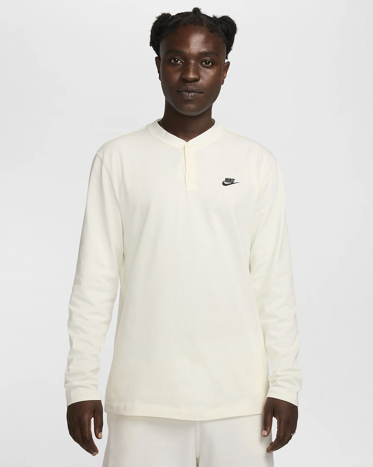 Nike Club Long Sleeve Henley Sail