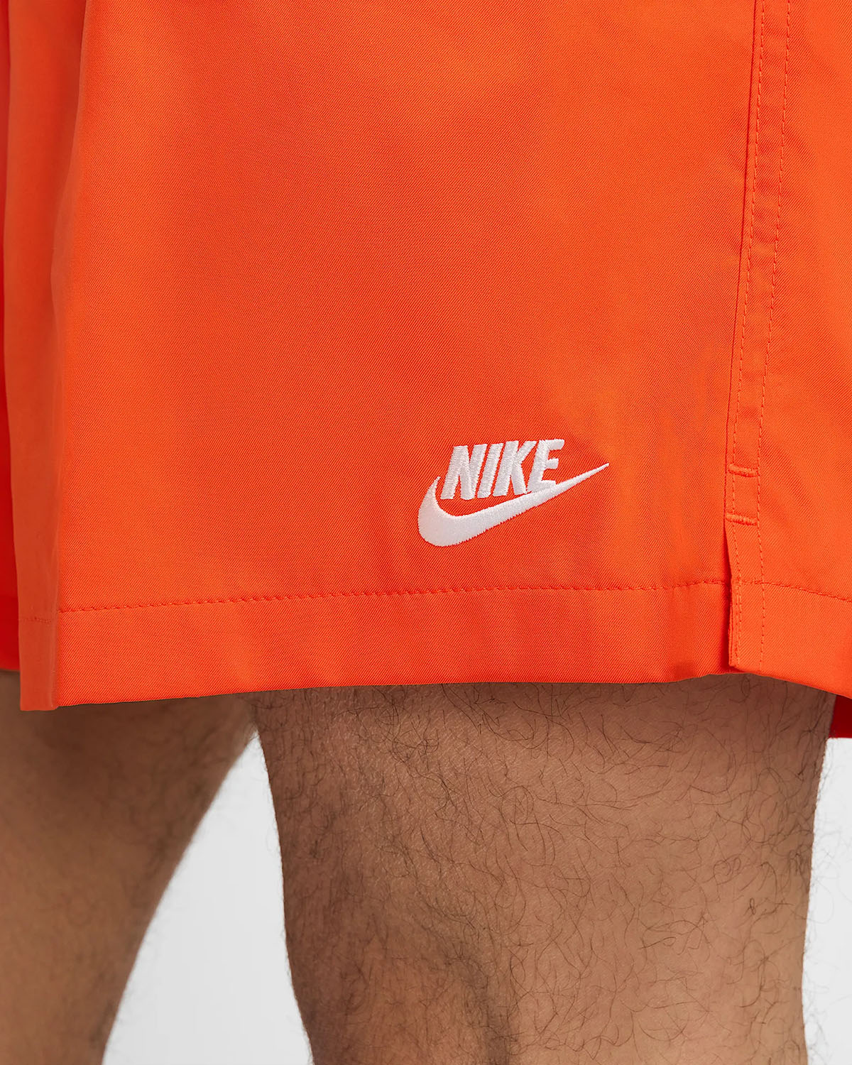 Nike Club Mens Woven Flow Shorts Safety Orange 2