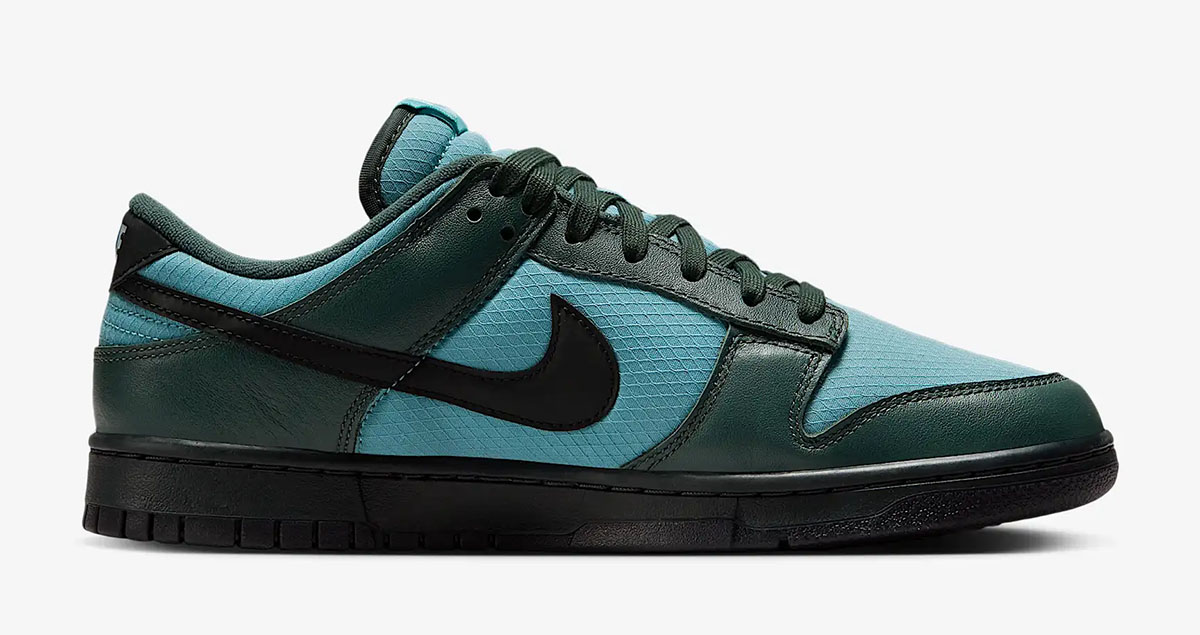 Nike Dunk Low Winterized Mens Shoes Denim Turquoise Vintage Green Black Mens Shoes 3