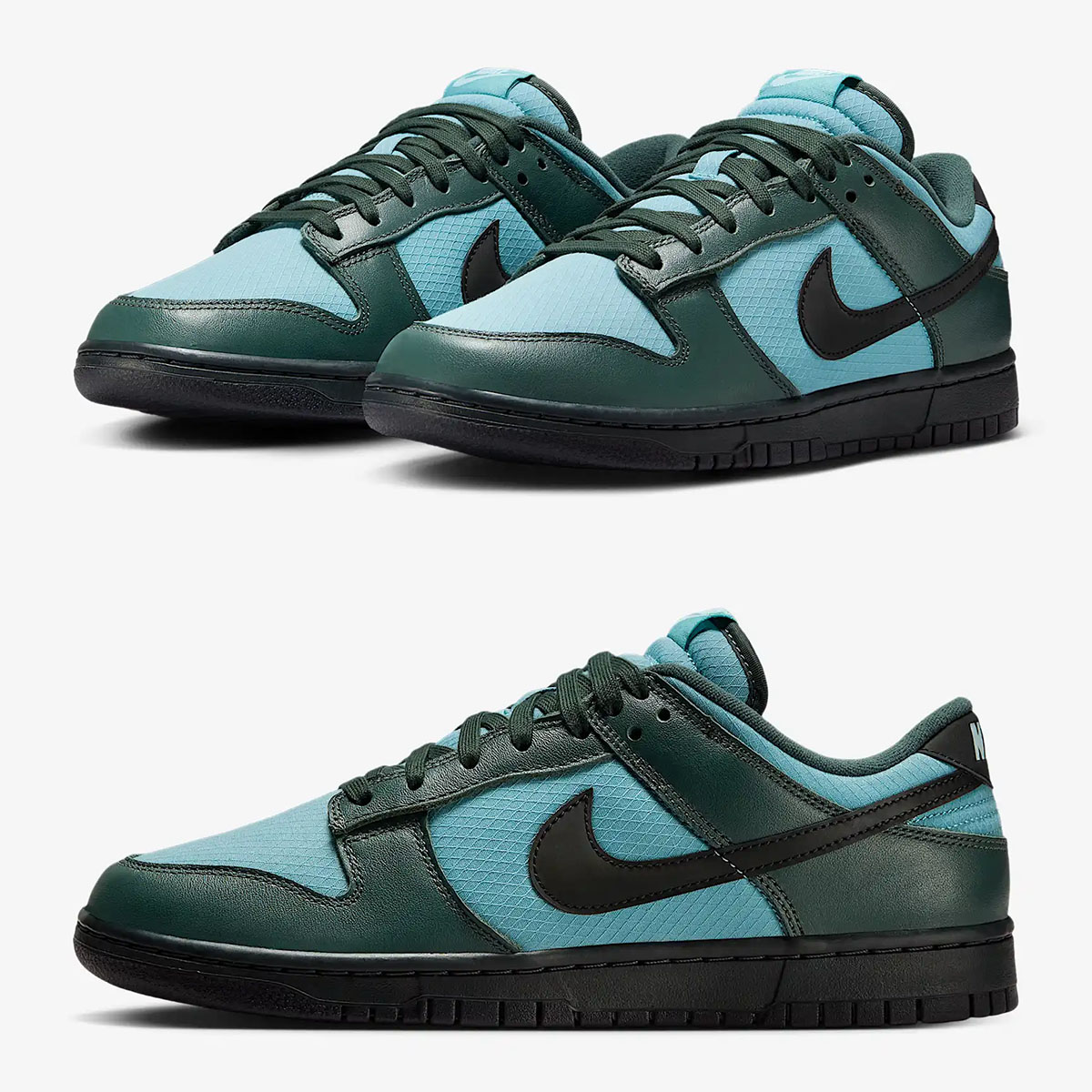 Nike Dunk Low Winterized Mens Shoes Denim Turquoise Vintage Green Black